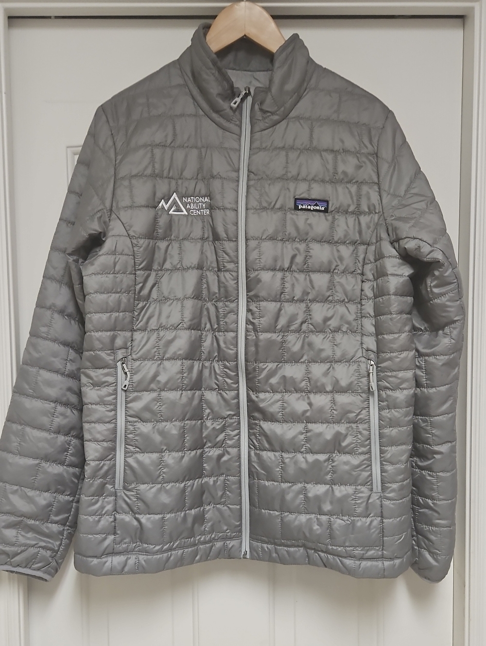 Patagonia Corporate Branded Women"s Gray Quilted Insulated Puffer Jacket
